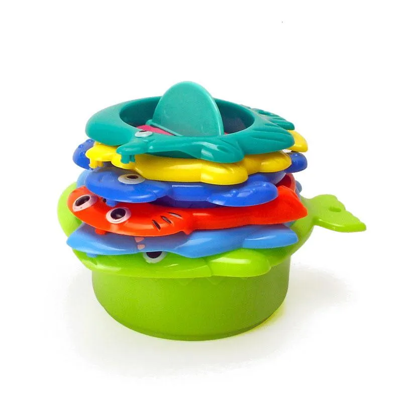 6Pcs/set Baby Float Water Classic Bathing Swimming Educational Toys for Children Plastic Fish Animal Funny Game for The Bathroom