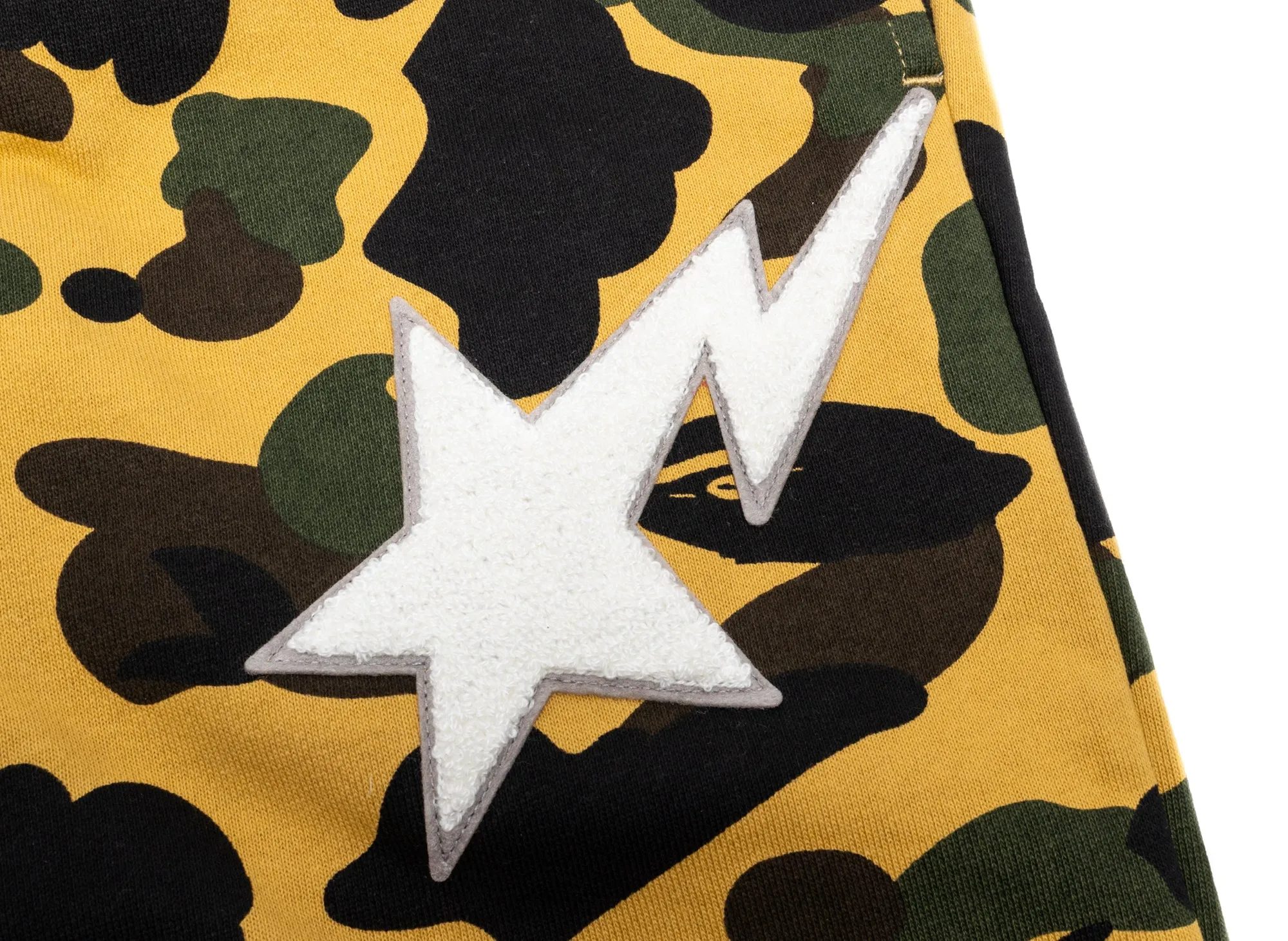 A Bathing Ape 1st Camo Sweatpants in Yellow