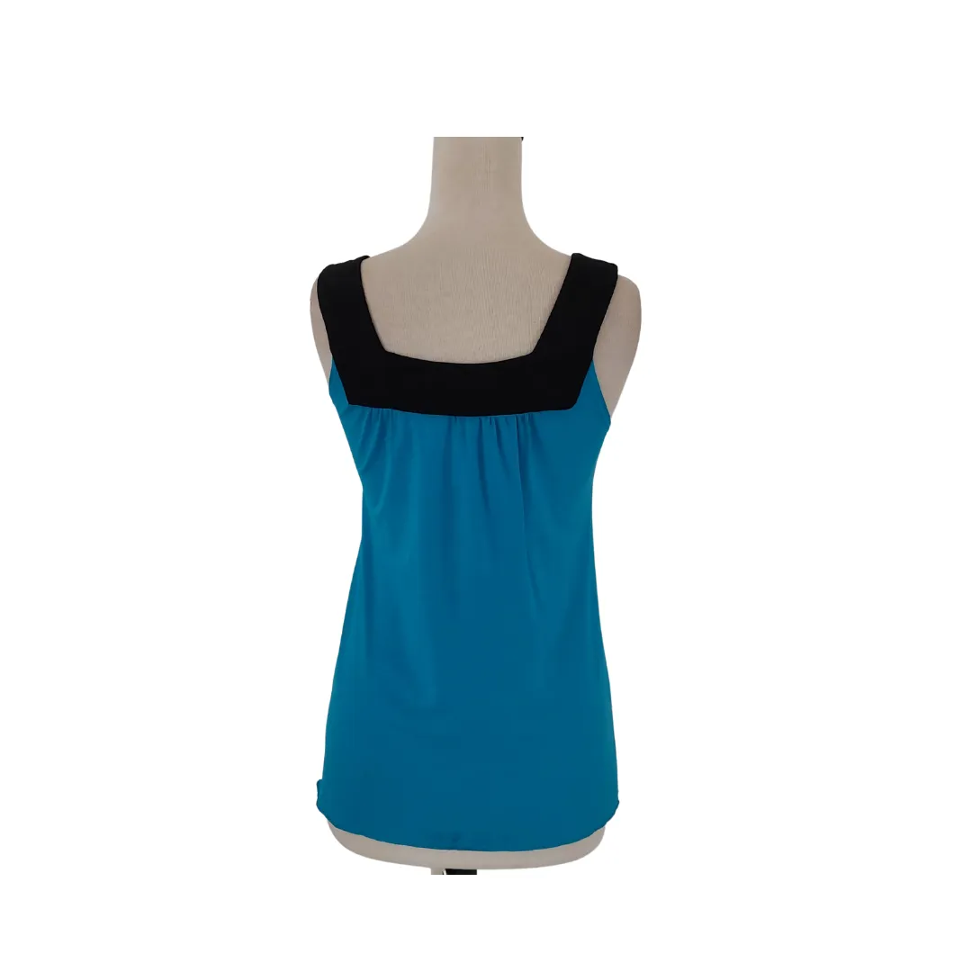 A.Byer Blue & Black Sleeveless Top | Pre Loved |