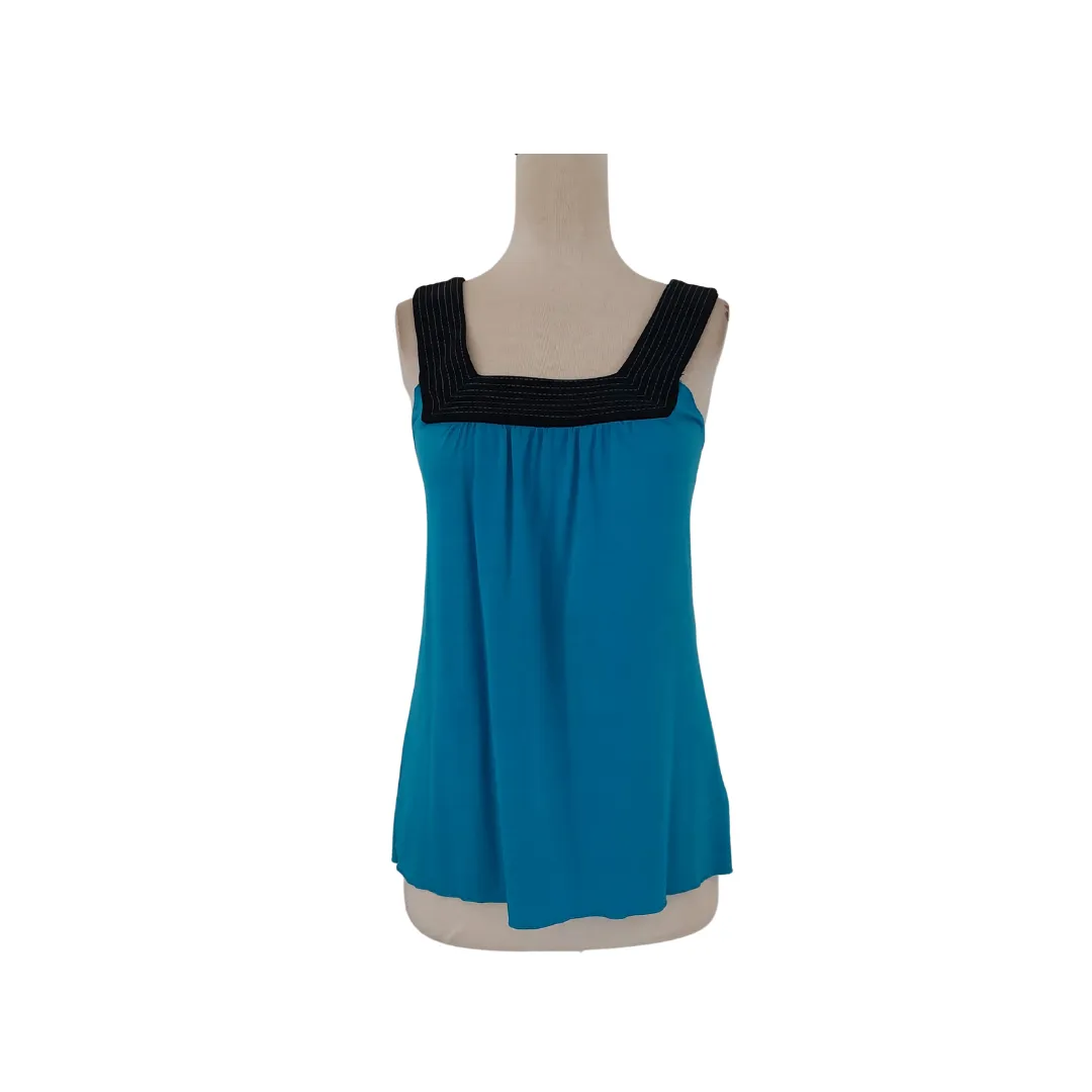 A.Byer Blue & Black Sleeveless Top | Pre Loved |