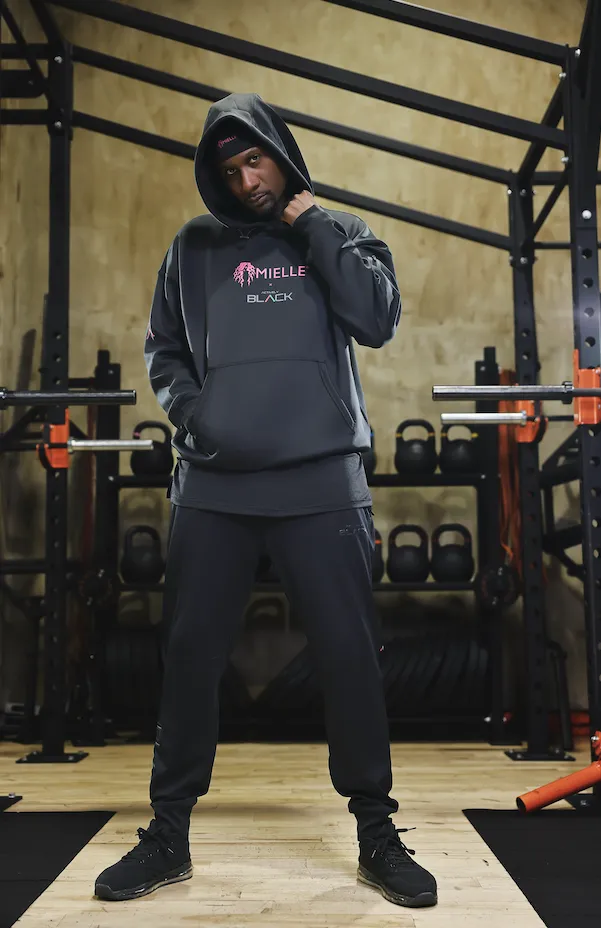 Actively Black x Mielle Pink Hoodie