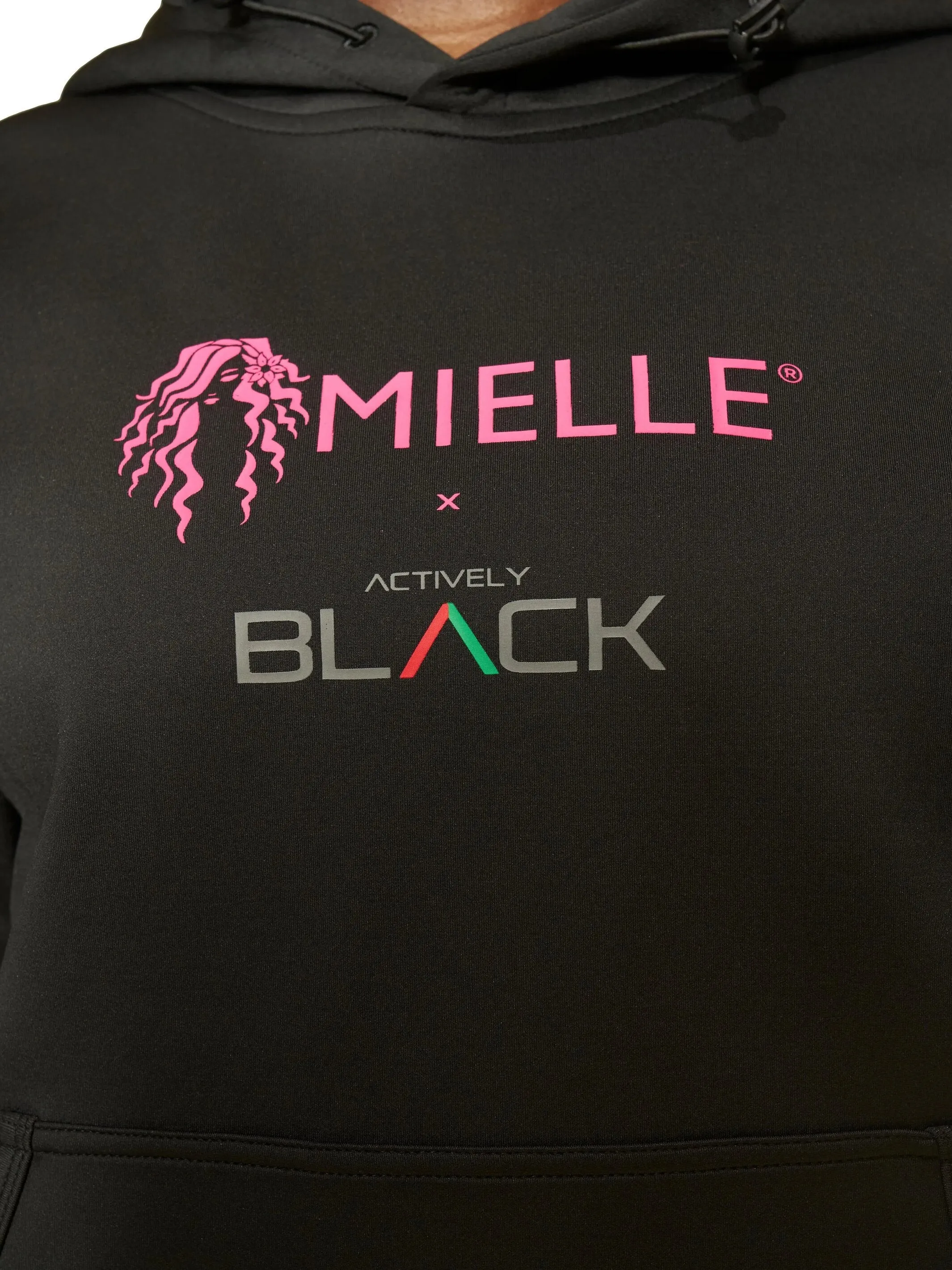 Actively Black x Mielle Pink Hoodie