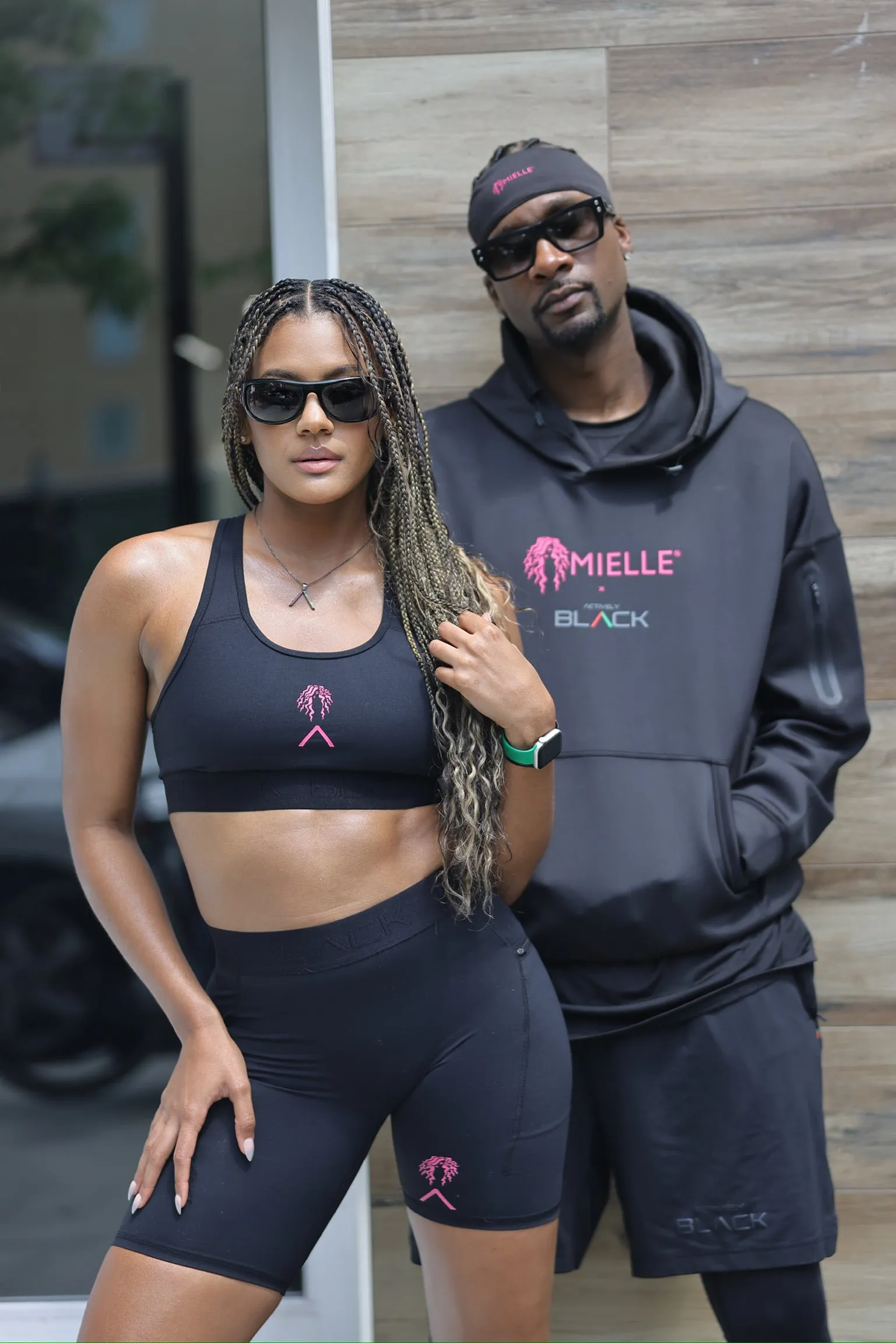 Actively Black x Mielle Pink Hoodie