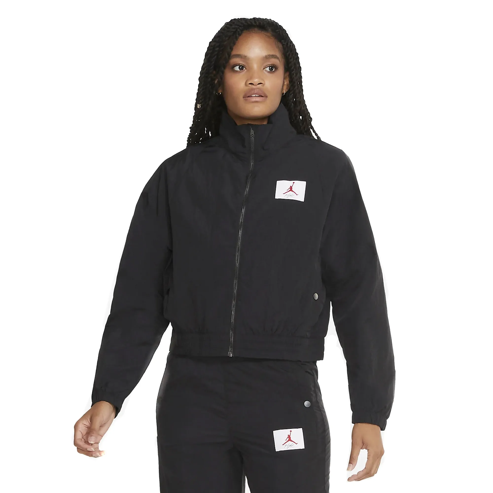 Air Jordan Womens Flight Zip Up Woven Jacket