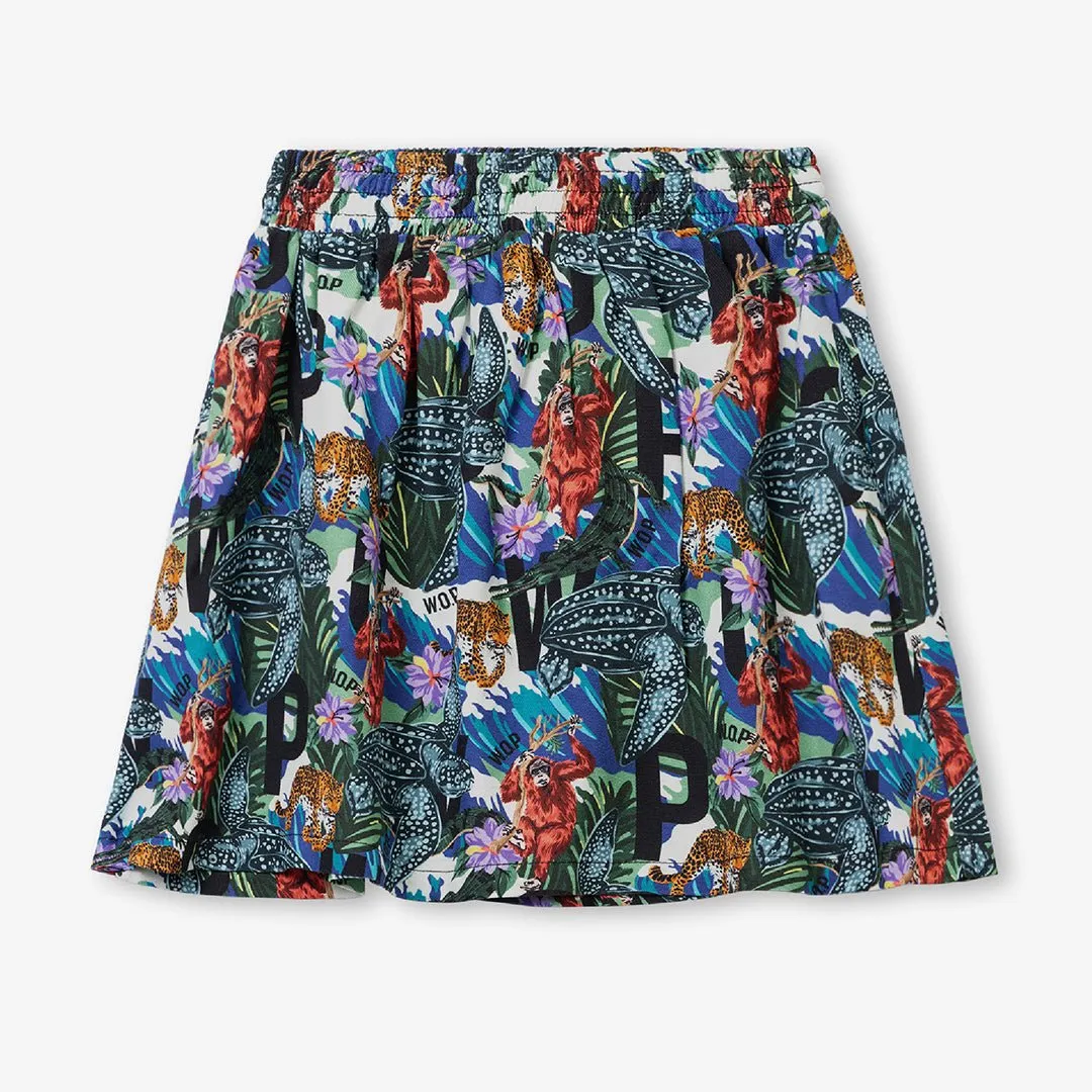 Animal Lovers" printed skirt for children