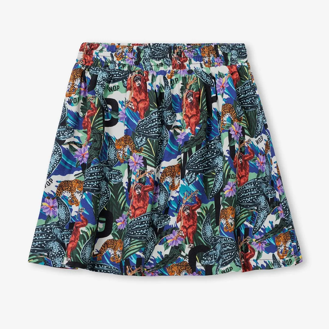 Animal Lovers" printed skirt for children