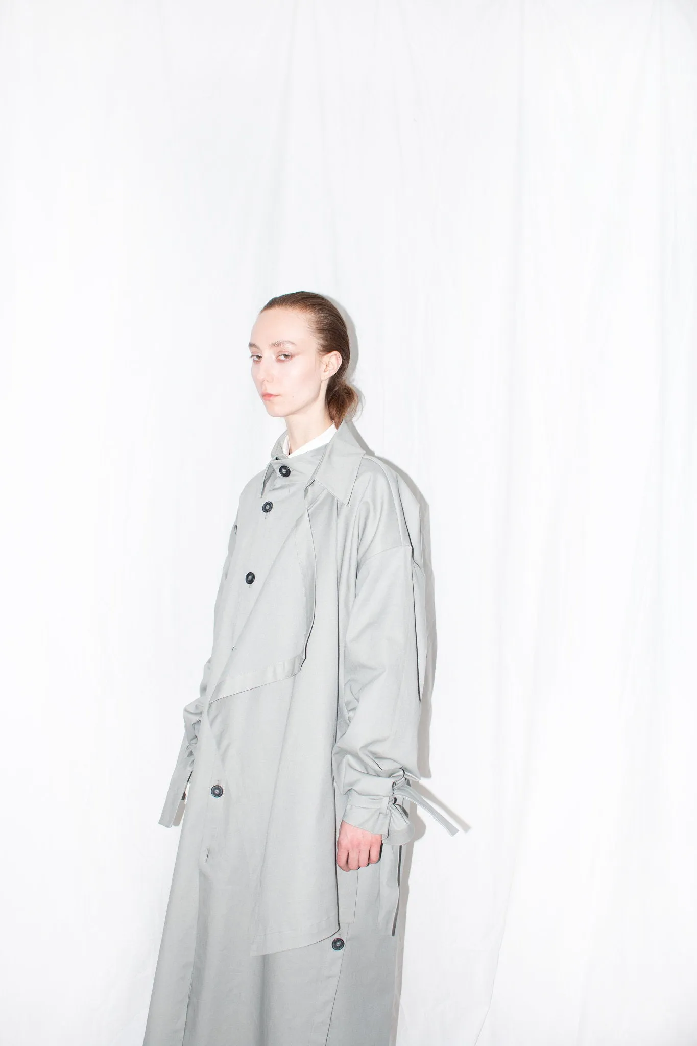 Asymmetric Twill Coat