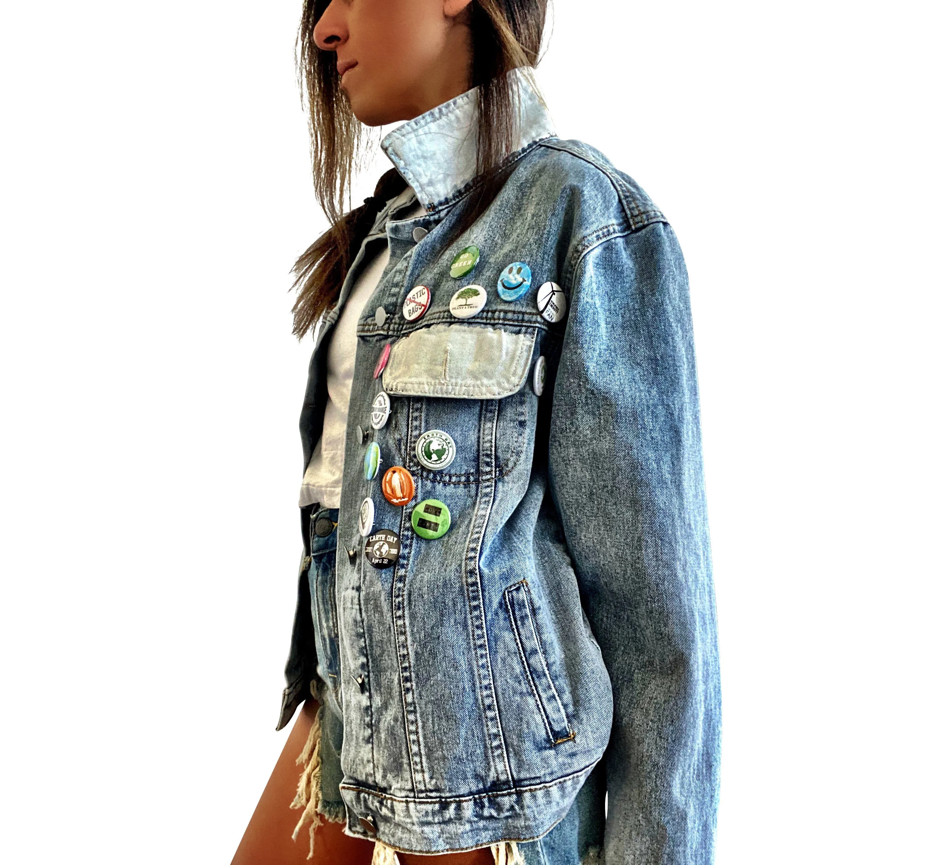 'BE THE CHANGE' DENIM JACKET