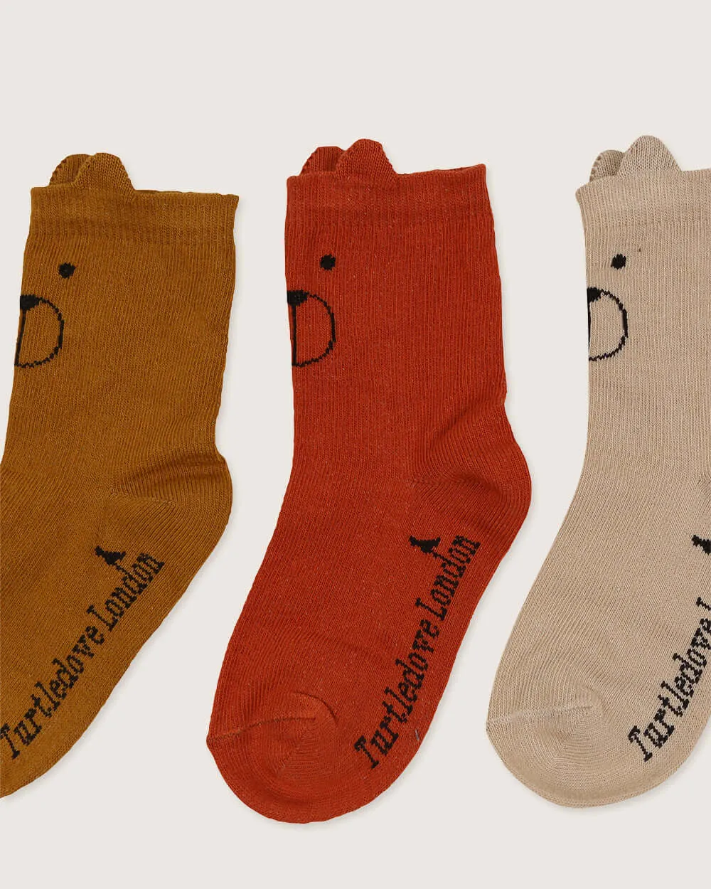 Bear Character Socks - 3 Pack