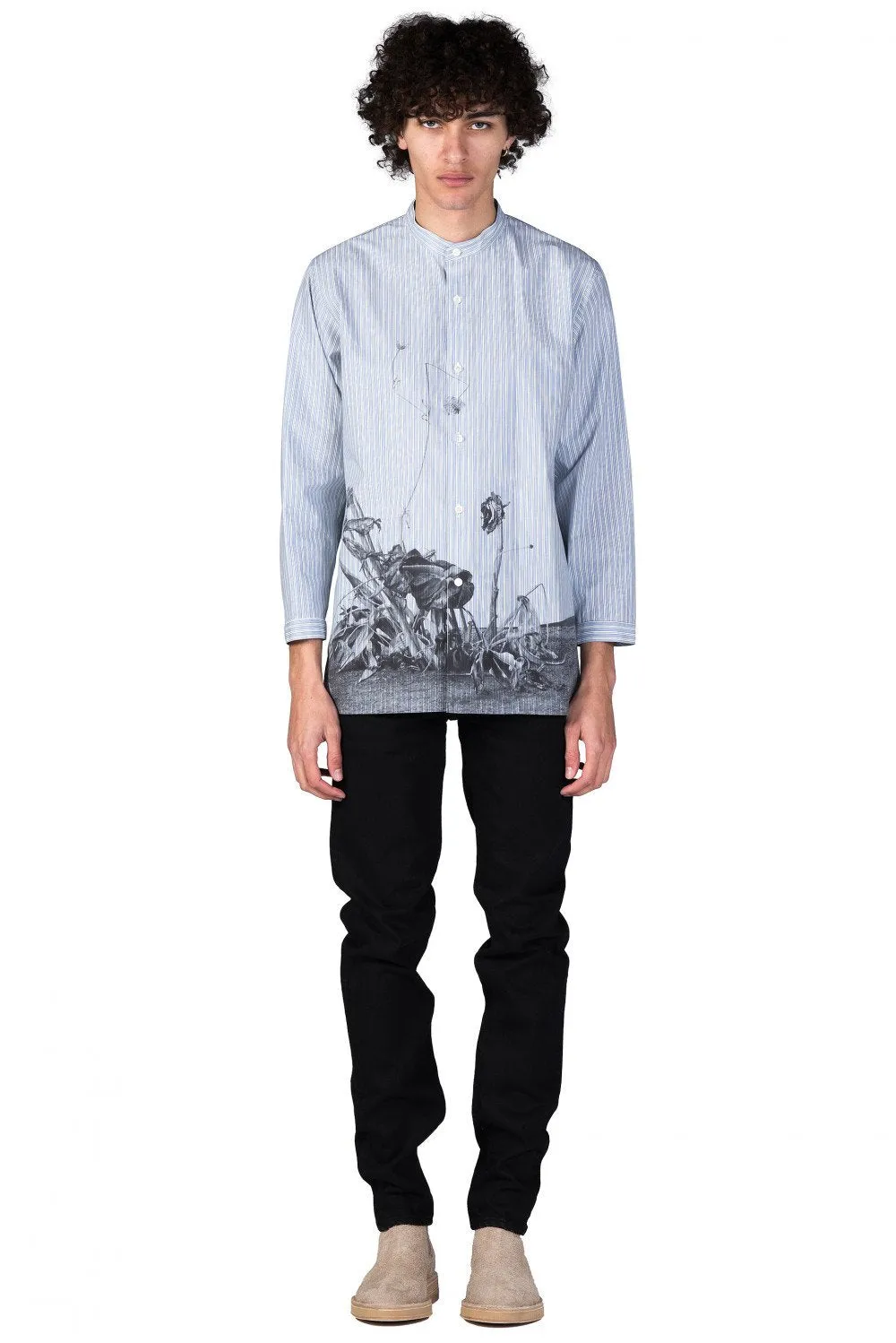 Blue Akari Print Shirt