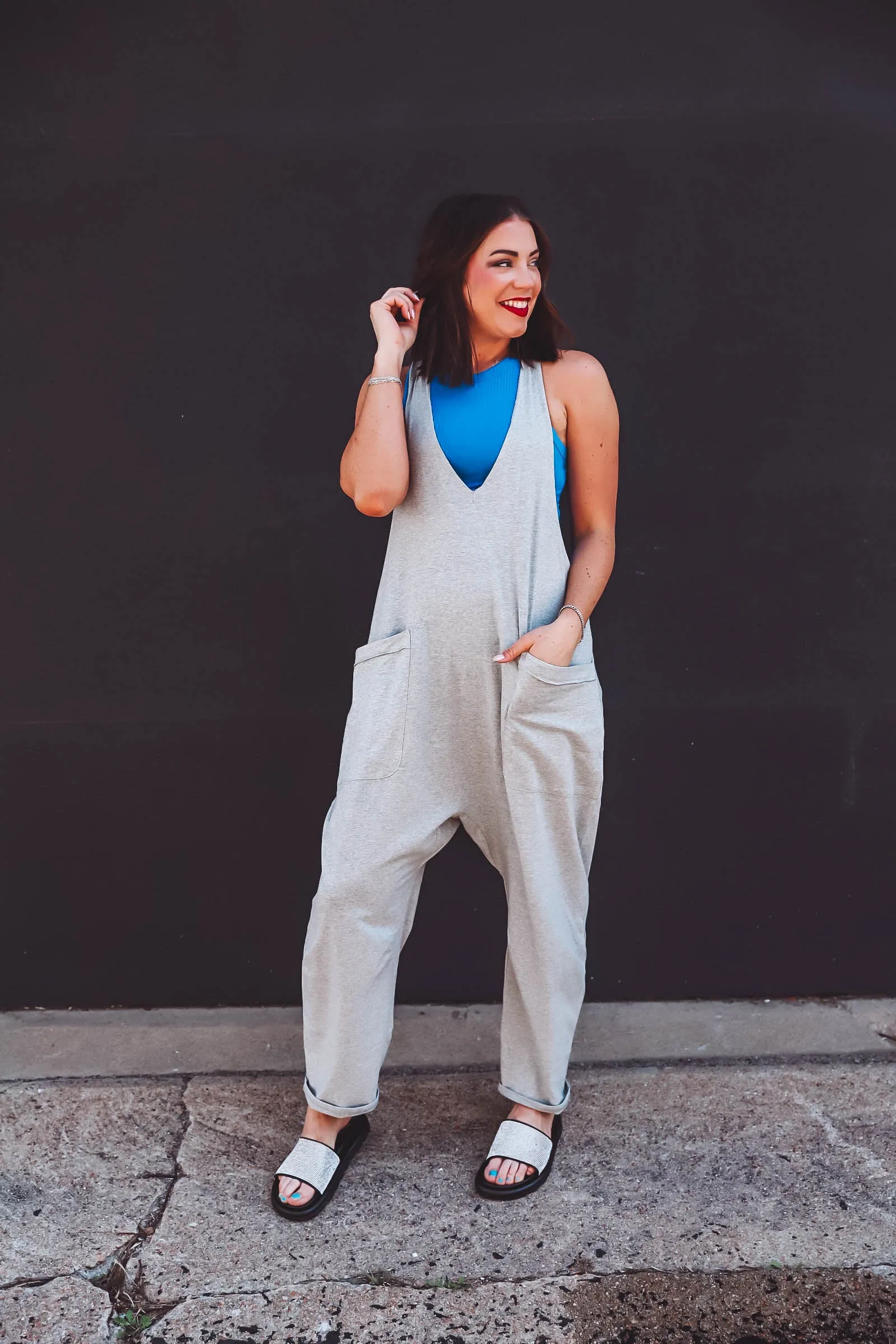 Briar Jumpsuit-H. Grey