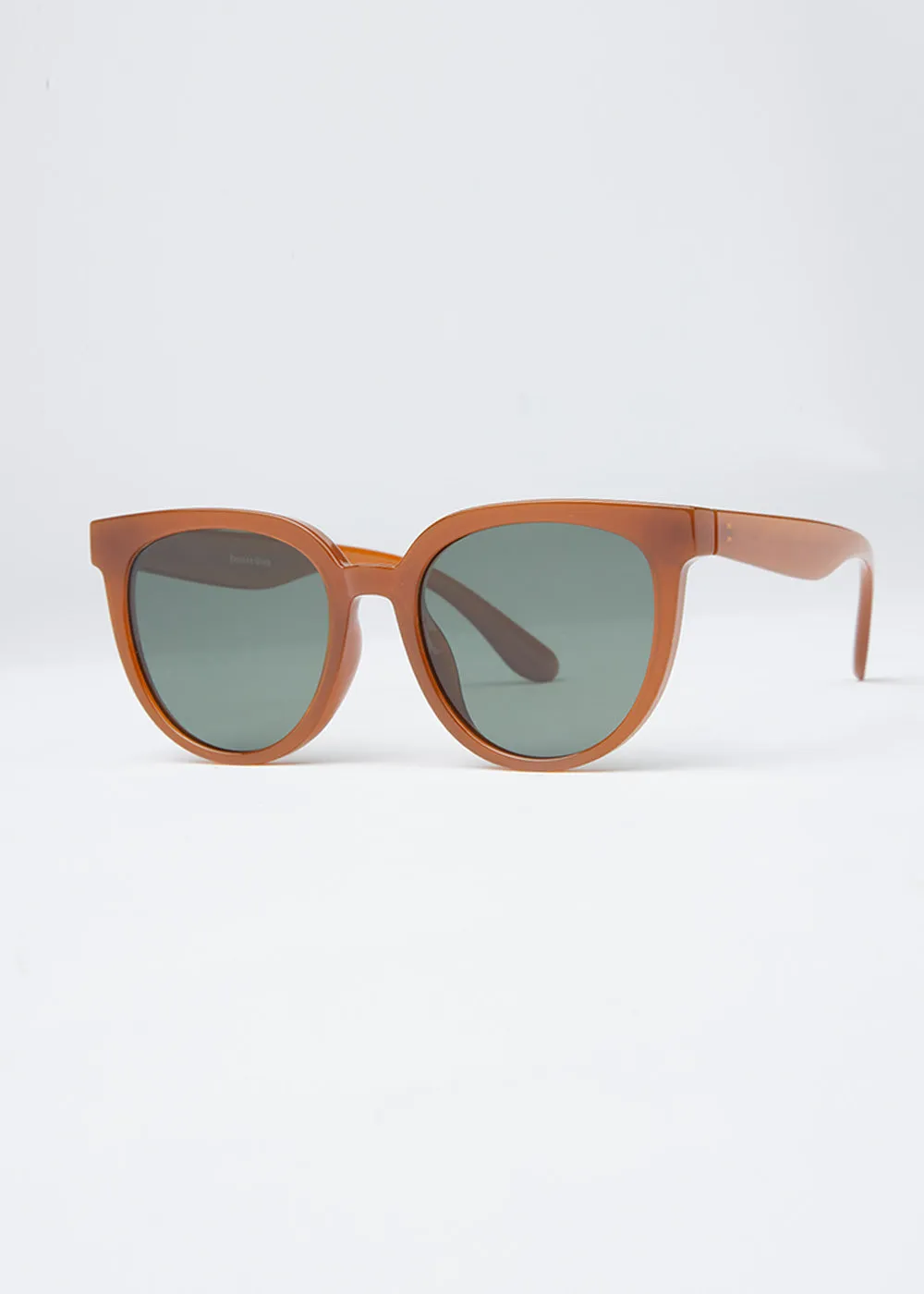 Caramel Cascade Unisex Oval Sunglasses