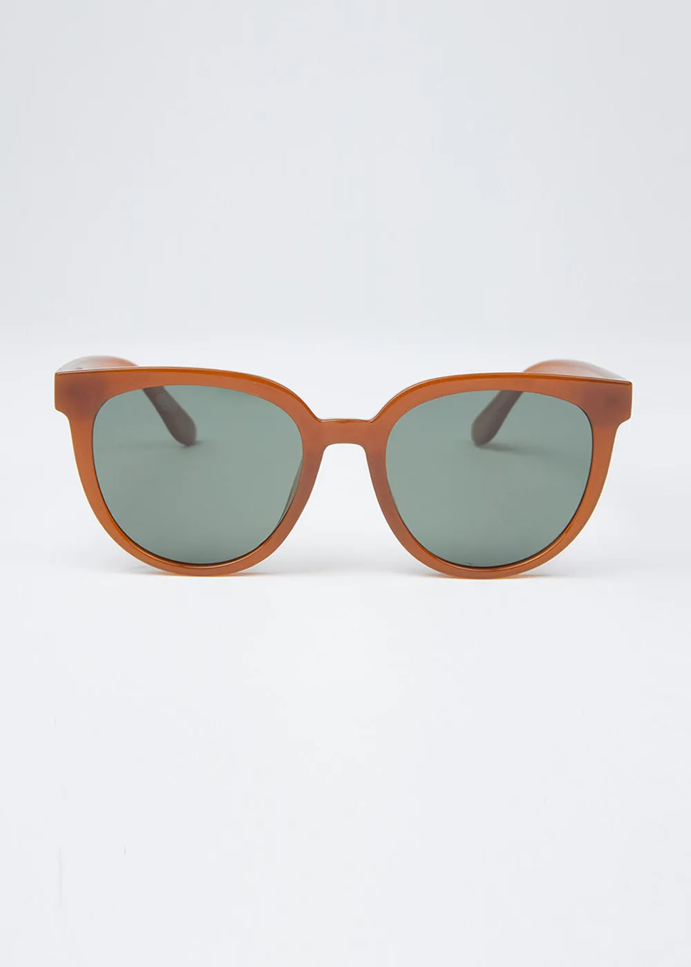 Caramel Cascade Unisex Oval Sunglasses