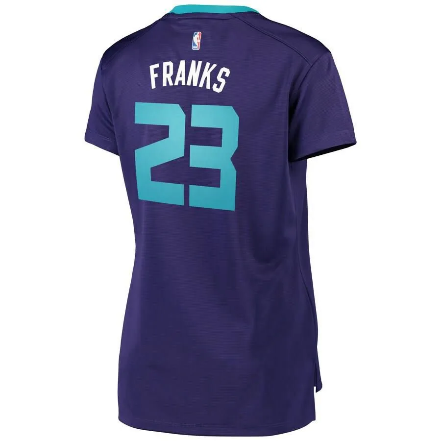 Charlotte Hornets Robert Franks Fanatics Branded Replica Fast Break Statement Jersey Womens - Purple | Ireland D8353K7