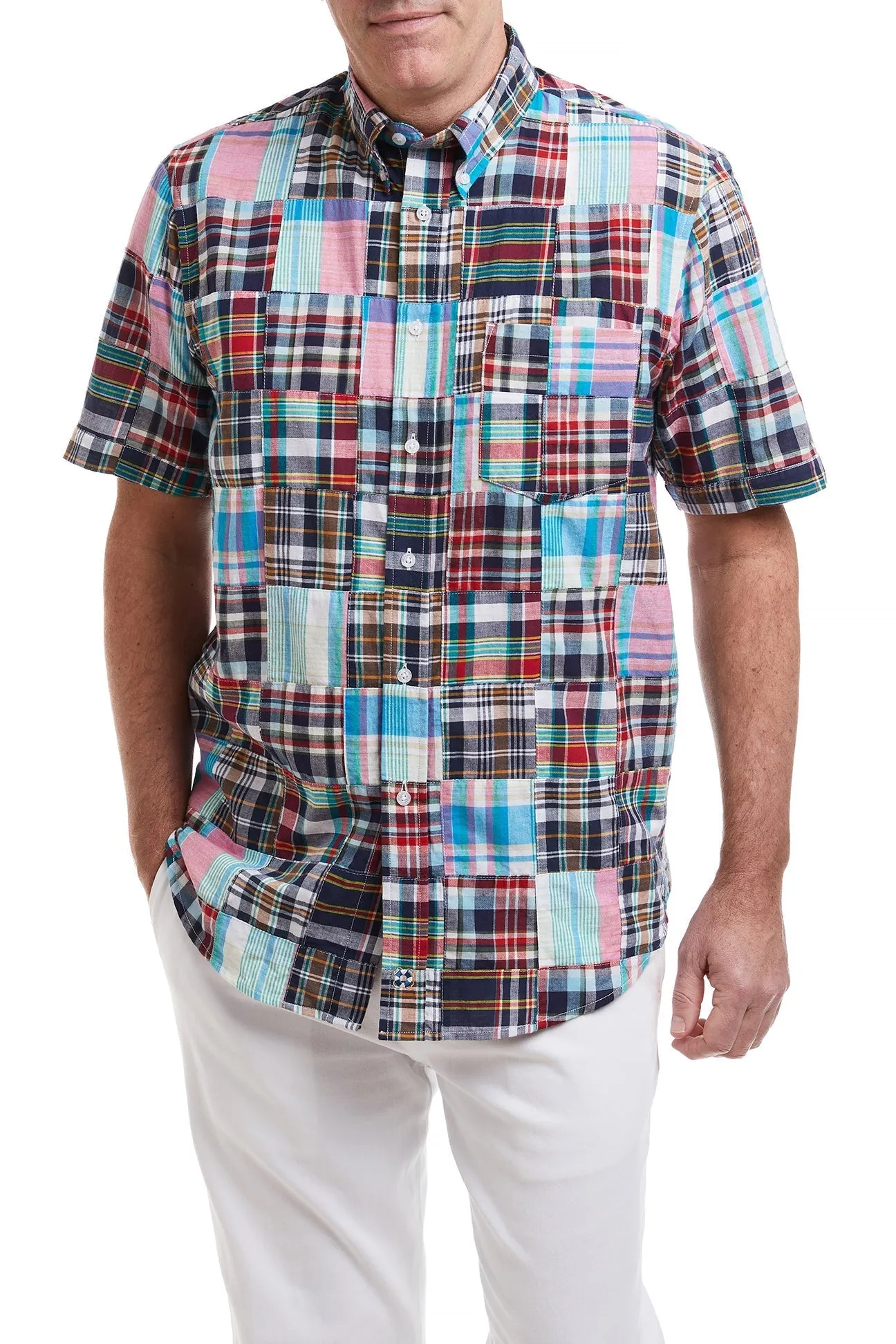 Chase Short Sleeve Shirt Weston Patch Madras