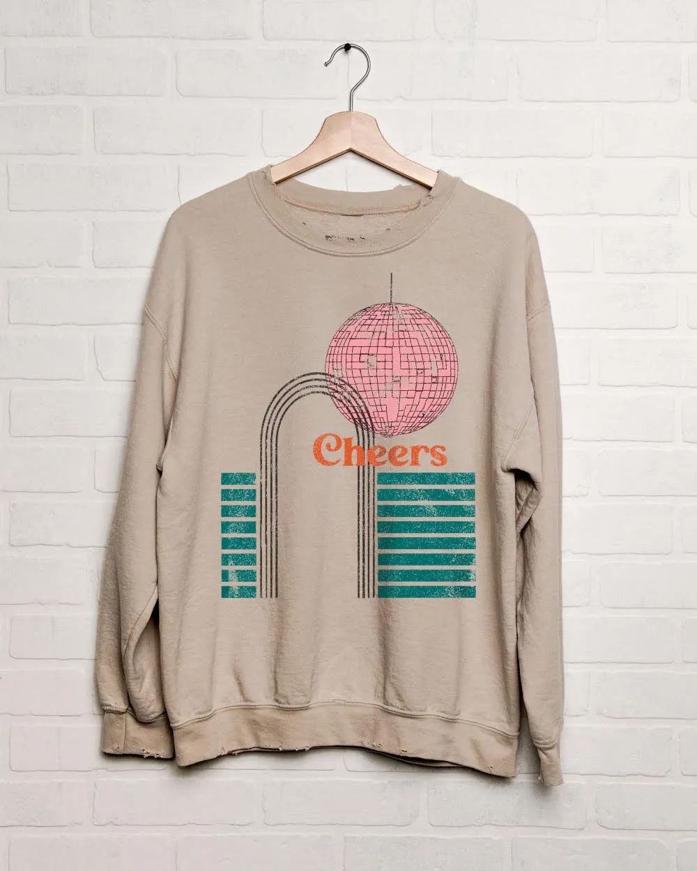 Cheers Sand Thrifted Sweatshirt