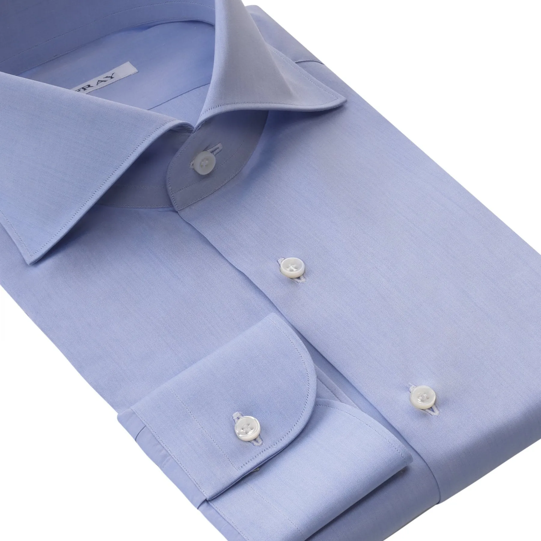 Classic Cotton Shirt in Light Blue