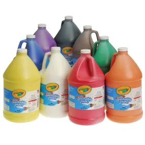 Crayola® Washable Tempera Paint - Set of 9 Gallons