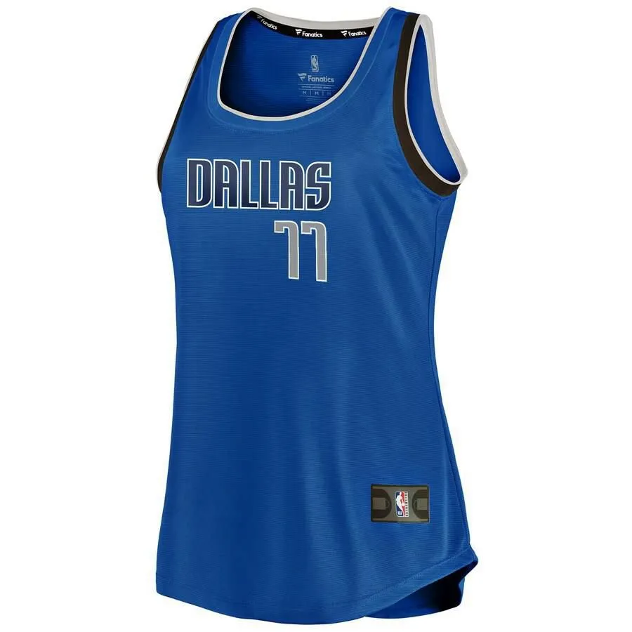 Dallas Mavericks Luka Doncic Fanatics Branded Fast Break Team Icon Jersey Womens - Blue | Ireland L9883J9