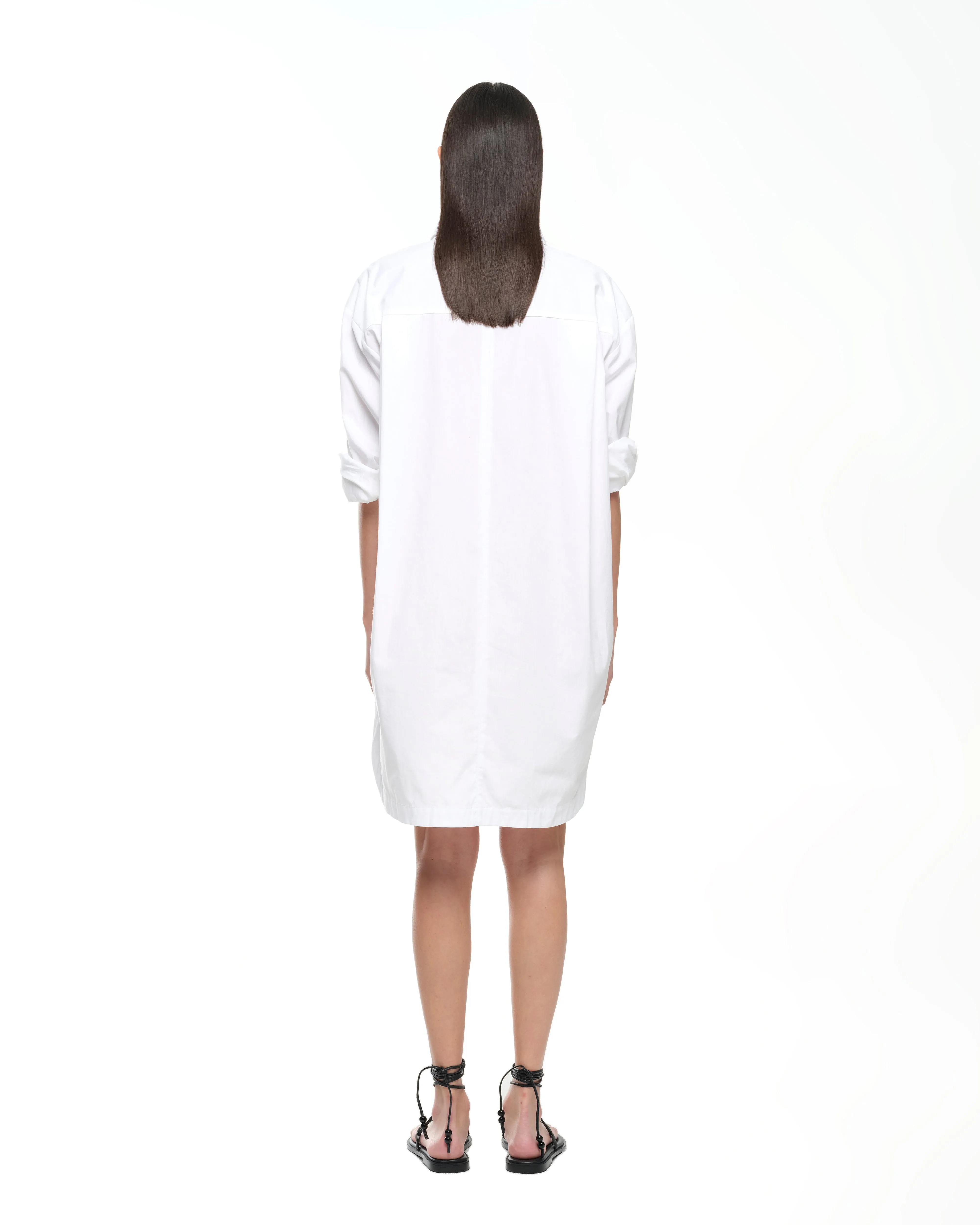 EVERYDAY SHIRT DRESS - WHITE