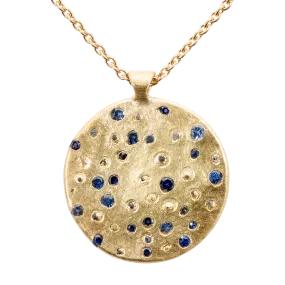 Extra Large Blue Constellation Necklace - 9892