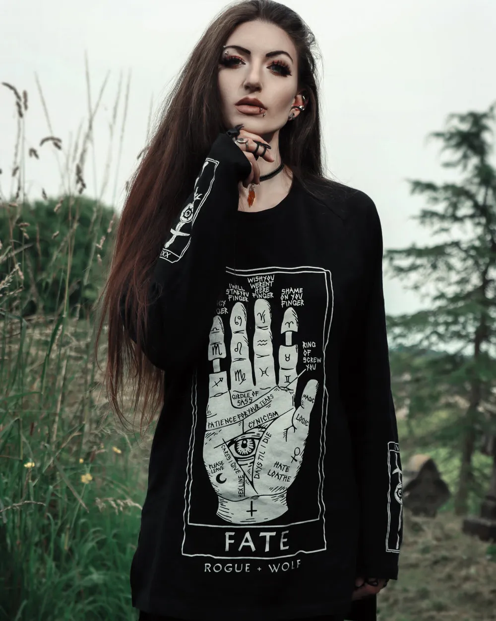 Fate Tarot Long Sleeve Tee