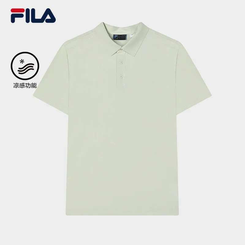 FILA CORE WHITE LINE BLUE Men Short Sleeve Polo