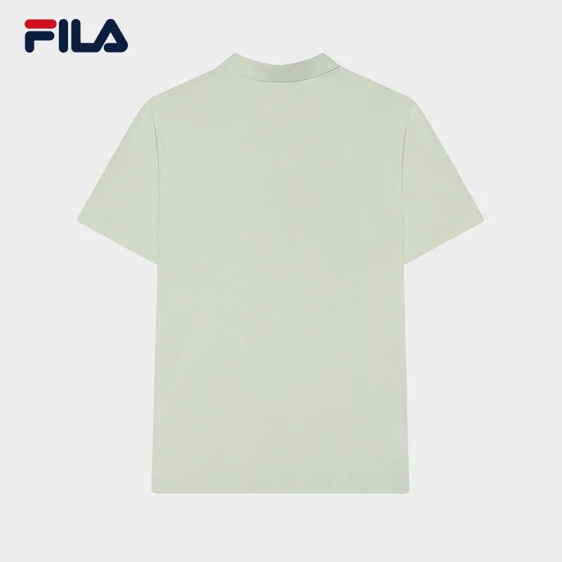 FILA CORE WHITE LINE BLUE Men Short Sleeve Polo