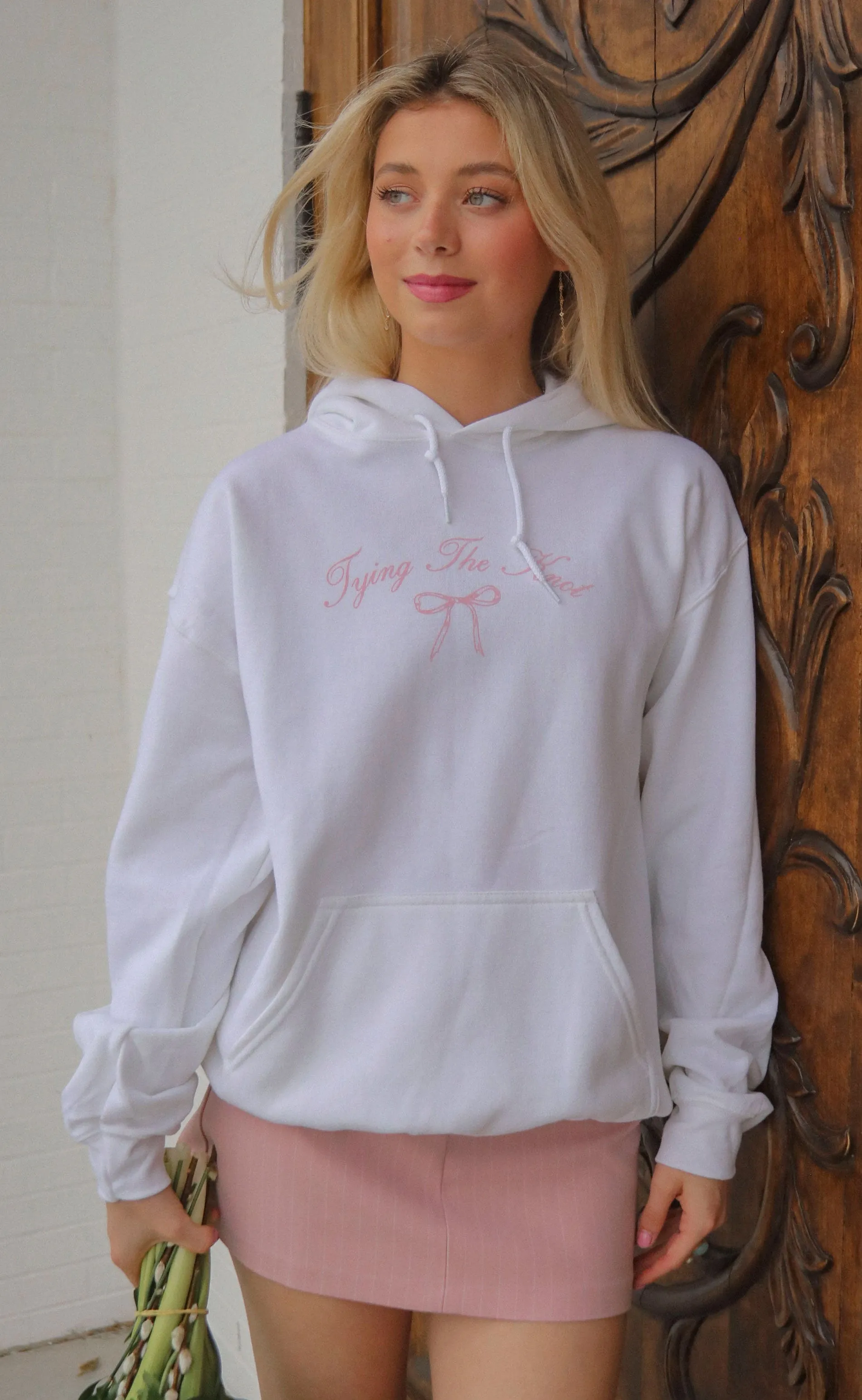 friday   saturday: tying the knot hoodie