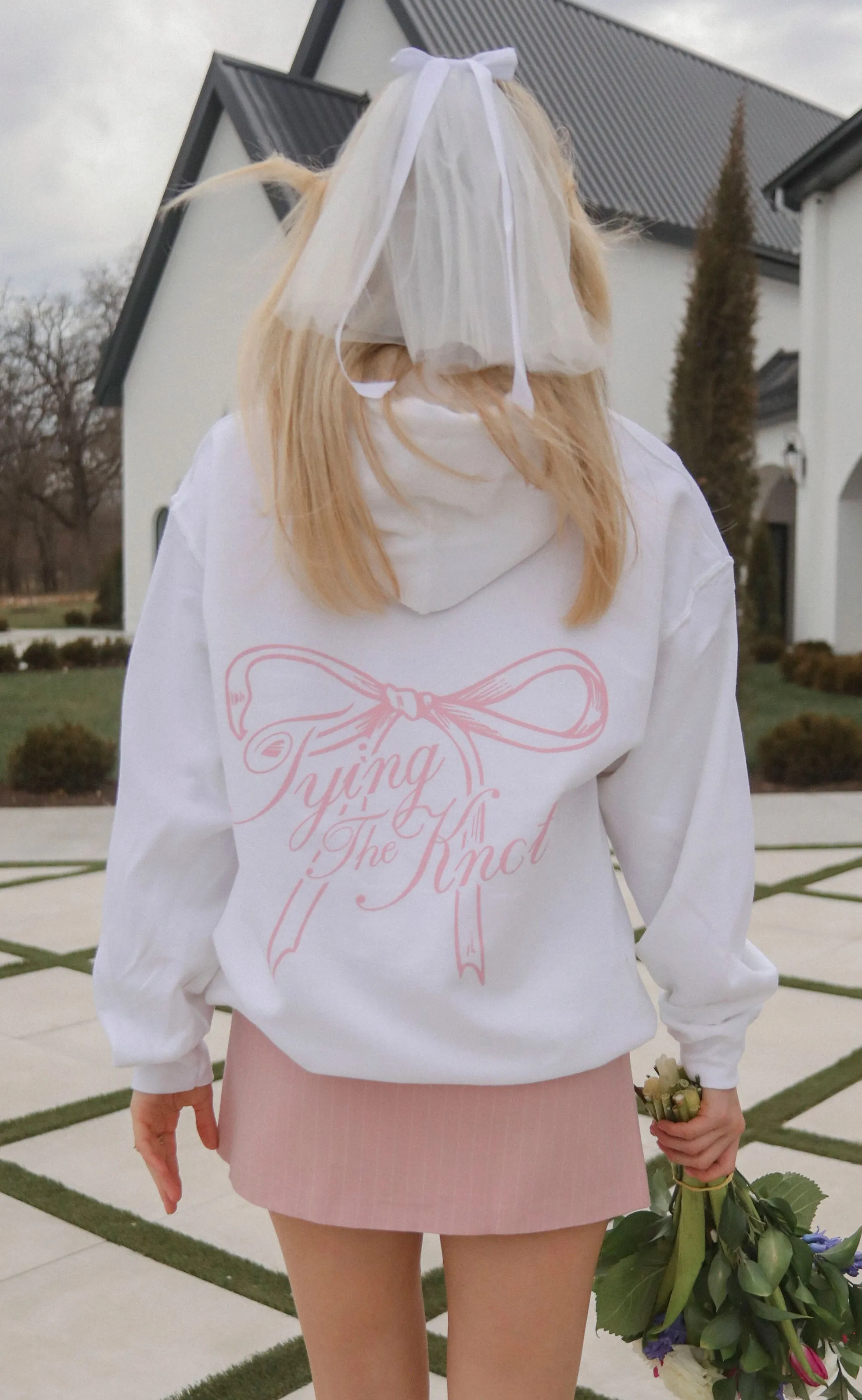 friday   saturday: tying the knot hoodie