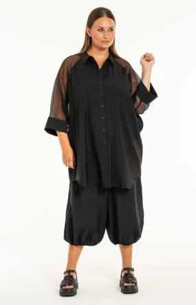 Gozzip Cleo Long Shirt in Black