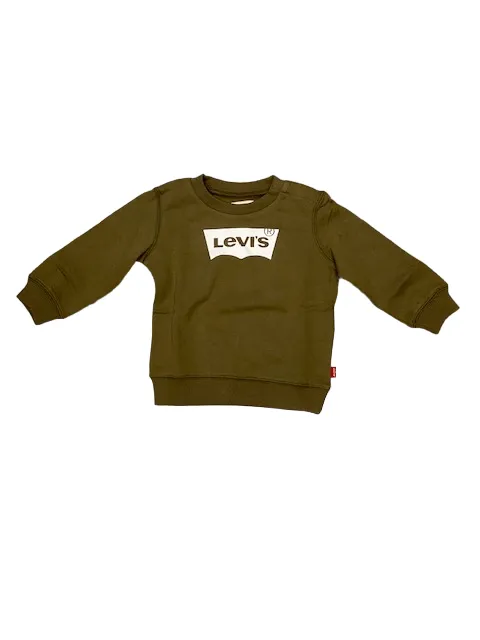 Levi's Kids baby sweatshirt with classic logo 6E9079 E1F green