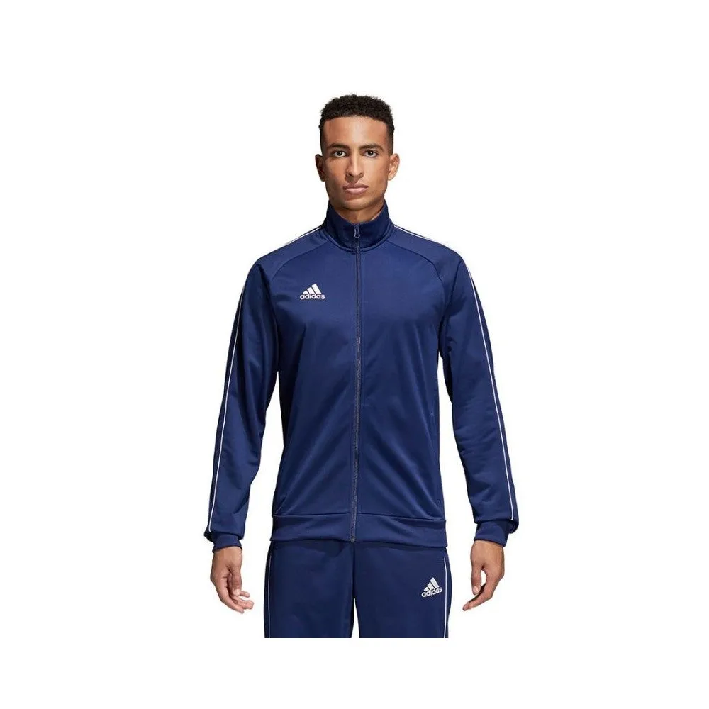 Mens Adidas Core 18 Pes Track Pants Jacket Tracksuit Training Set Dark Blue