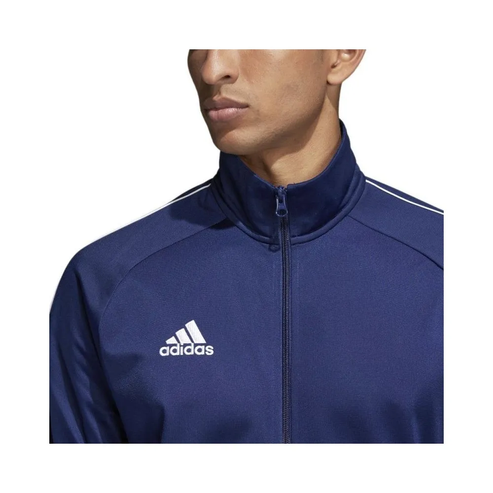 Mens Adidas Core 18 Pes Track Pants Jacket Tracksuit Training Set Dark Blue