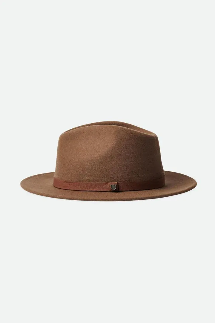 Messer Packable Fedora (Unisex) - Desert Palm