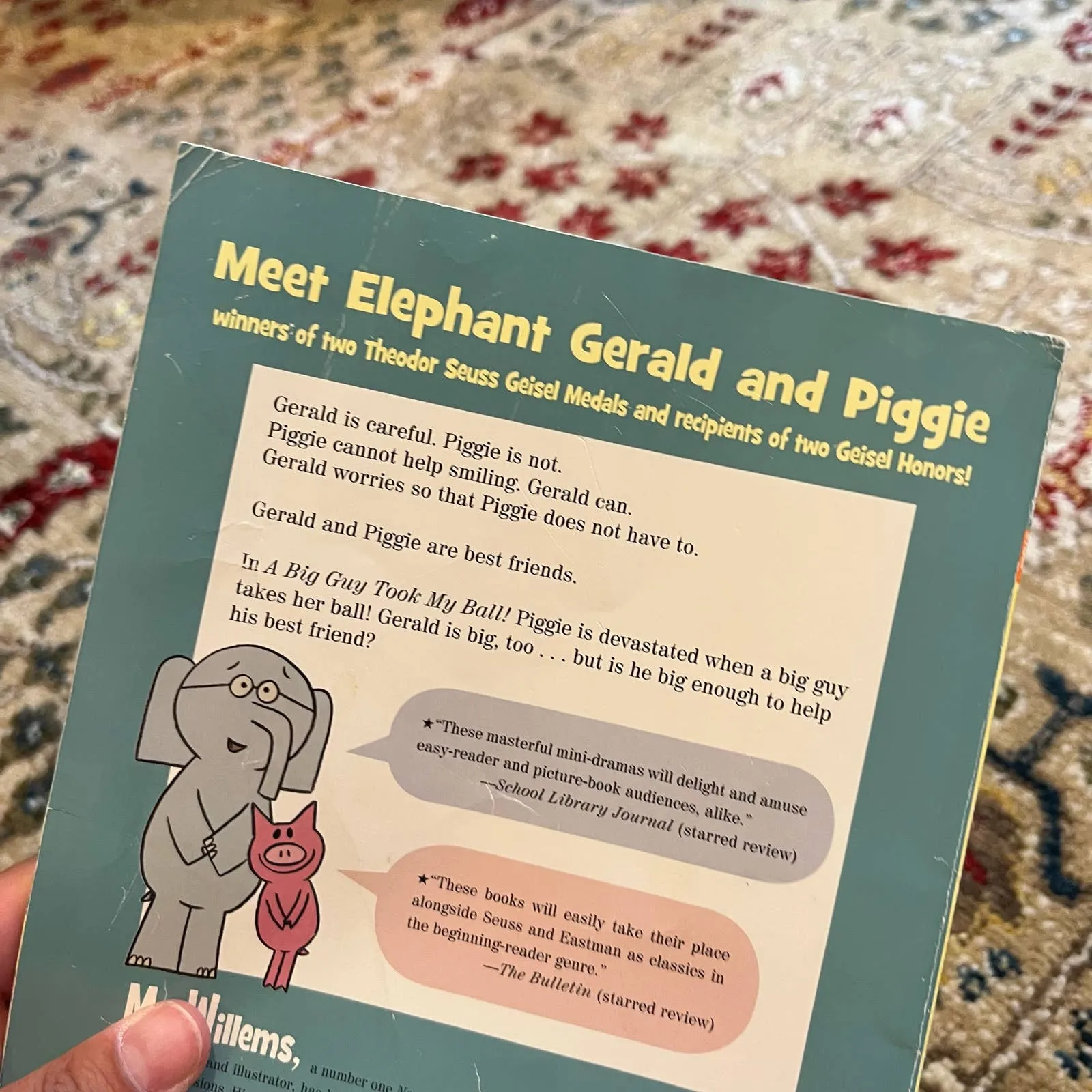 Mo Willems Elephant & Piggie Book A Big Guy Took My Ball!