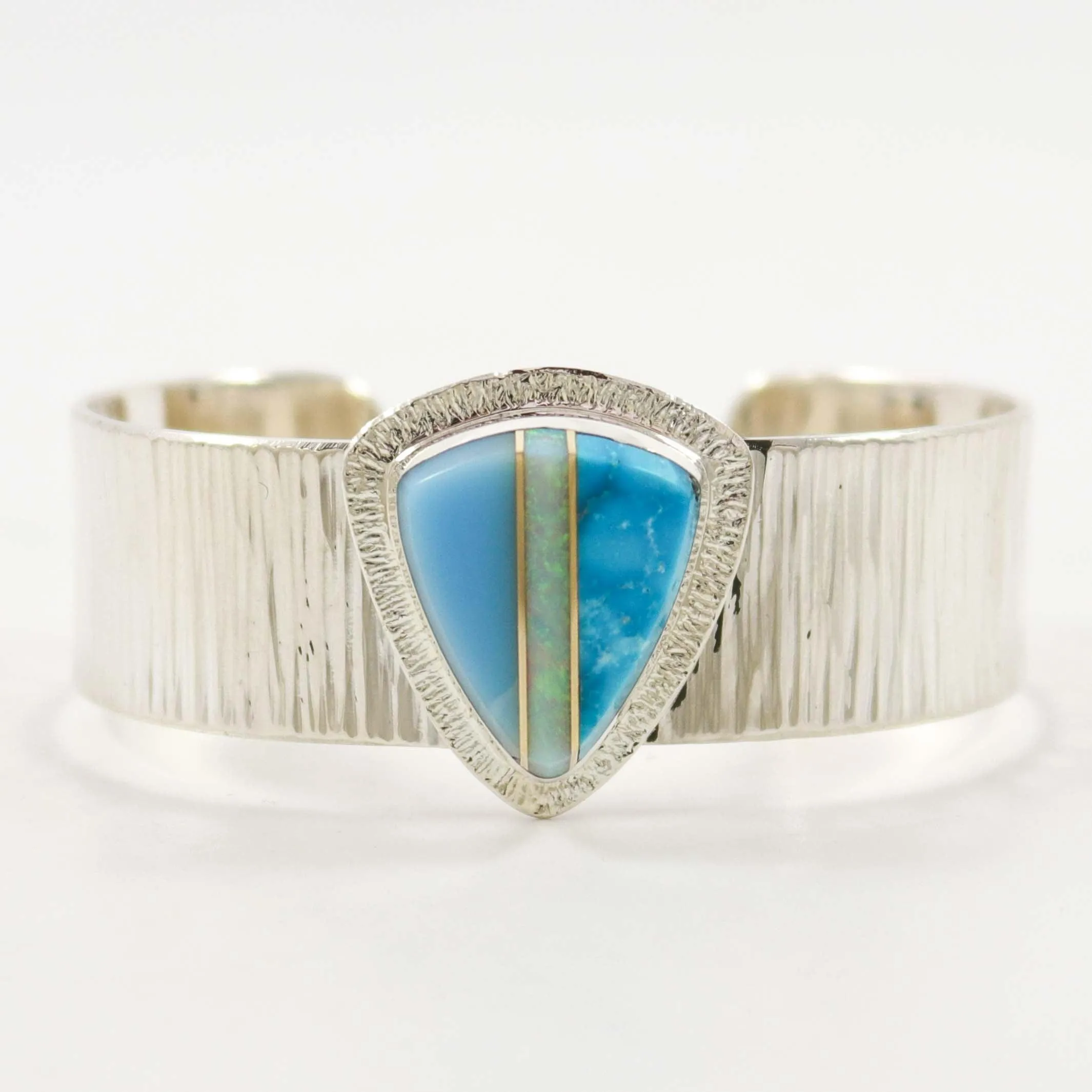 Multi-Stone Inlay Cuff