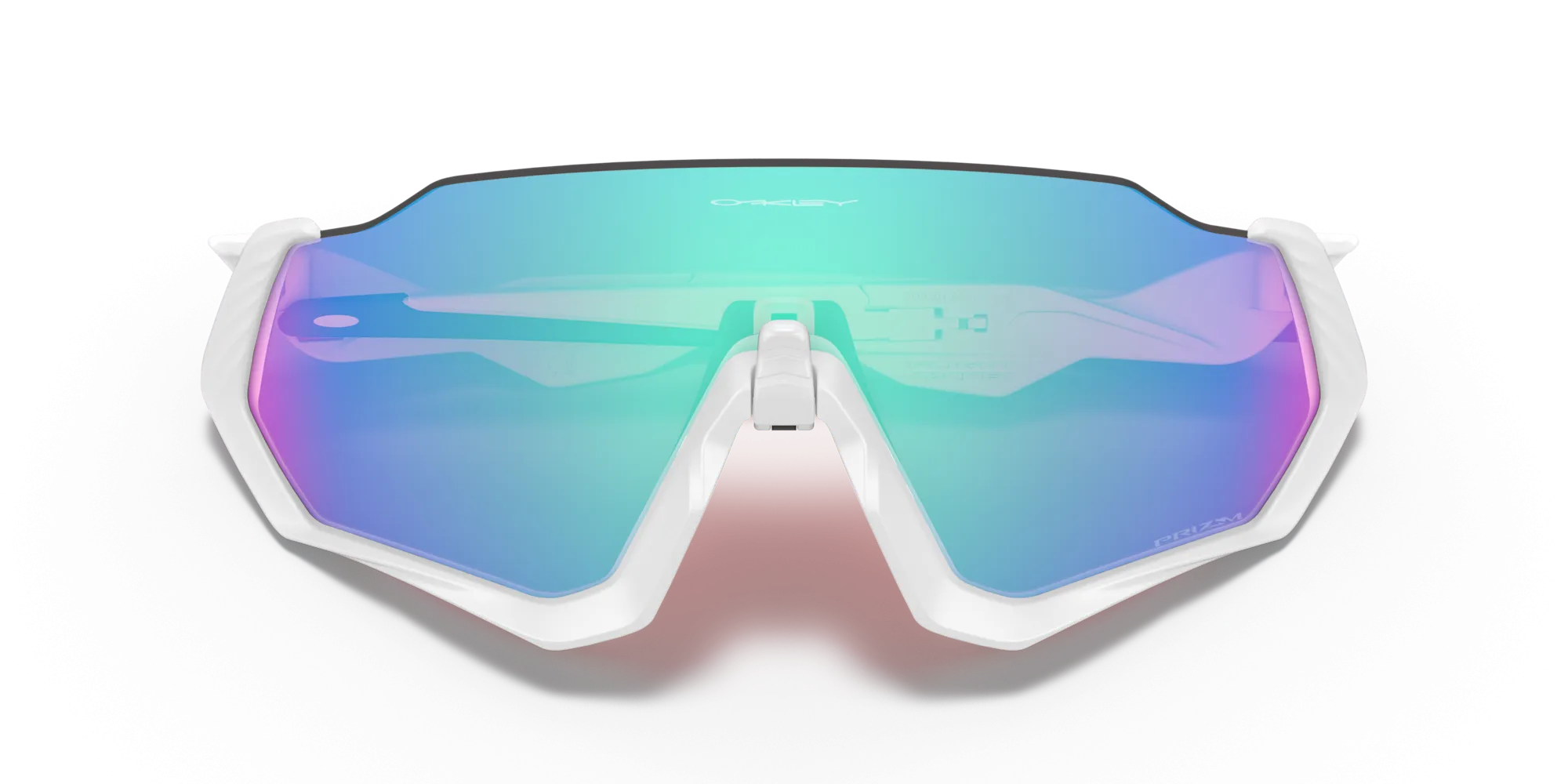 Oakley Flight Jacket Prizm Sapphire Lenses Matte White Frame