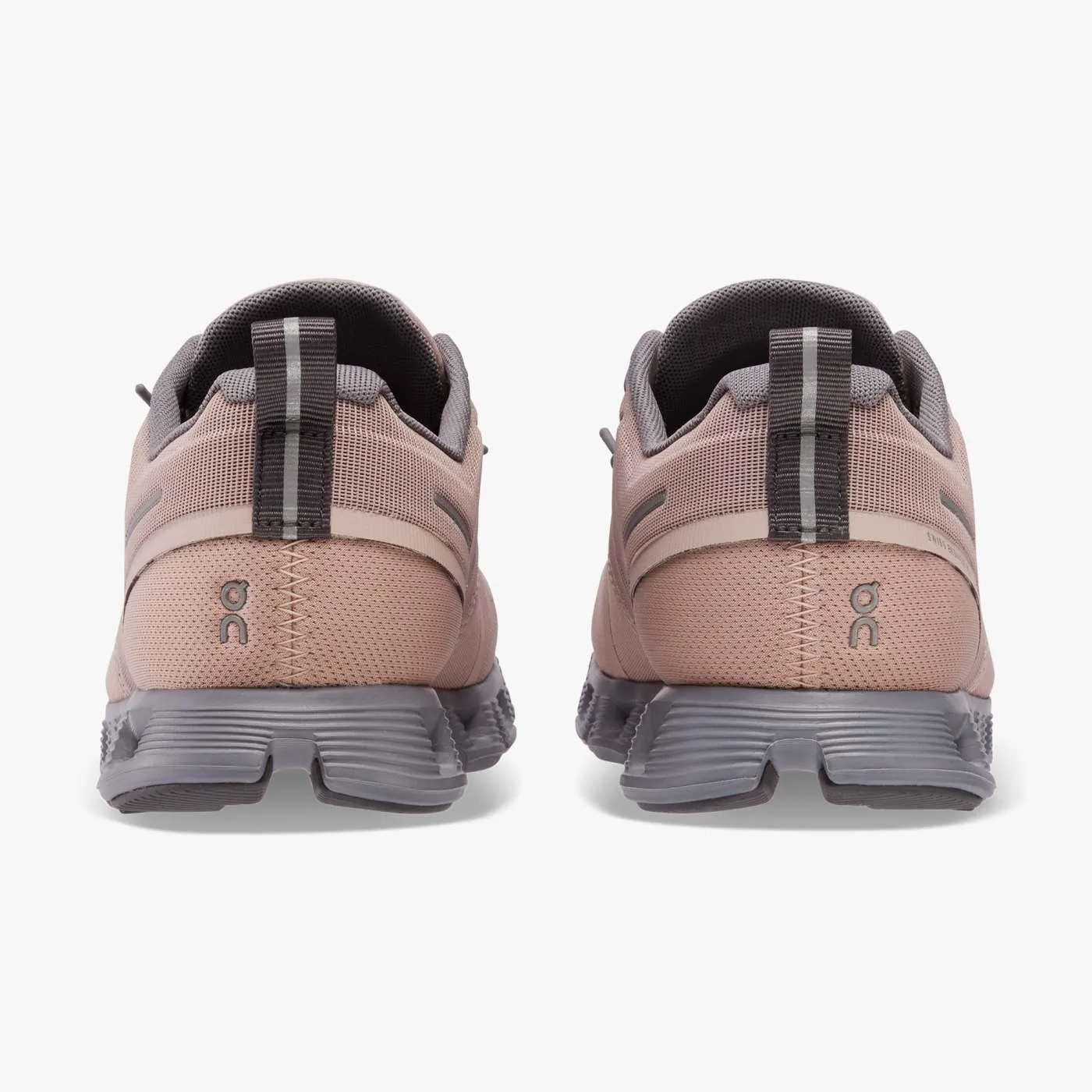 On Running Women's Cloud 5 Waterproof Shoes - Rose / Fossil