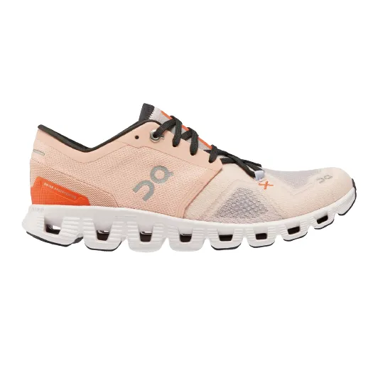 On Running Women's Cloud X 3 Shoes - Rose / Sand