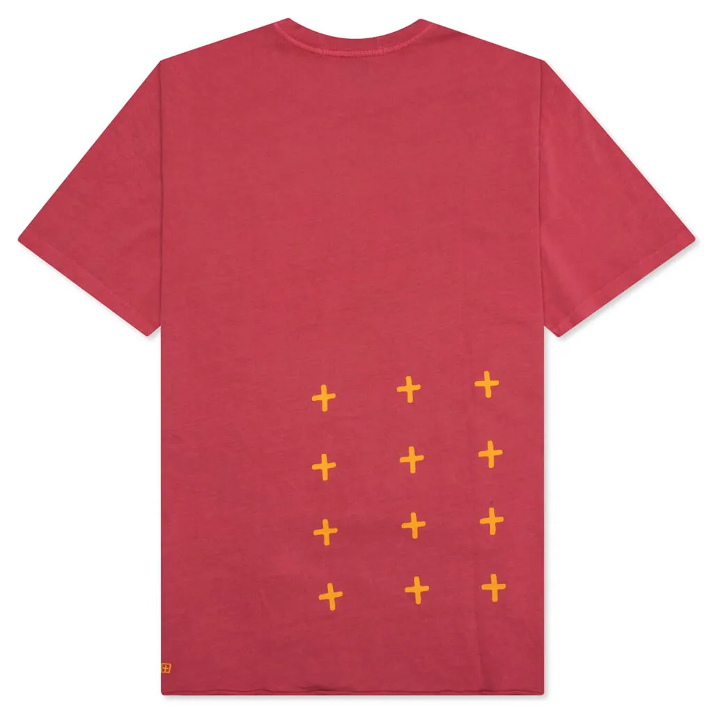 Pixel Sign Biggie Sundown S/S Tee - Red