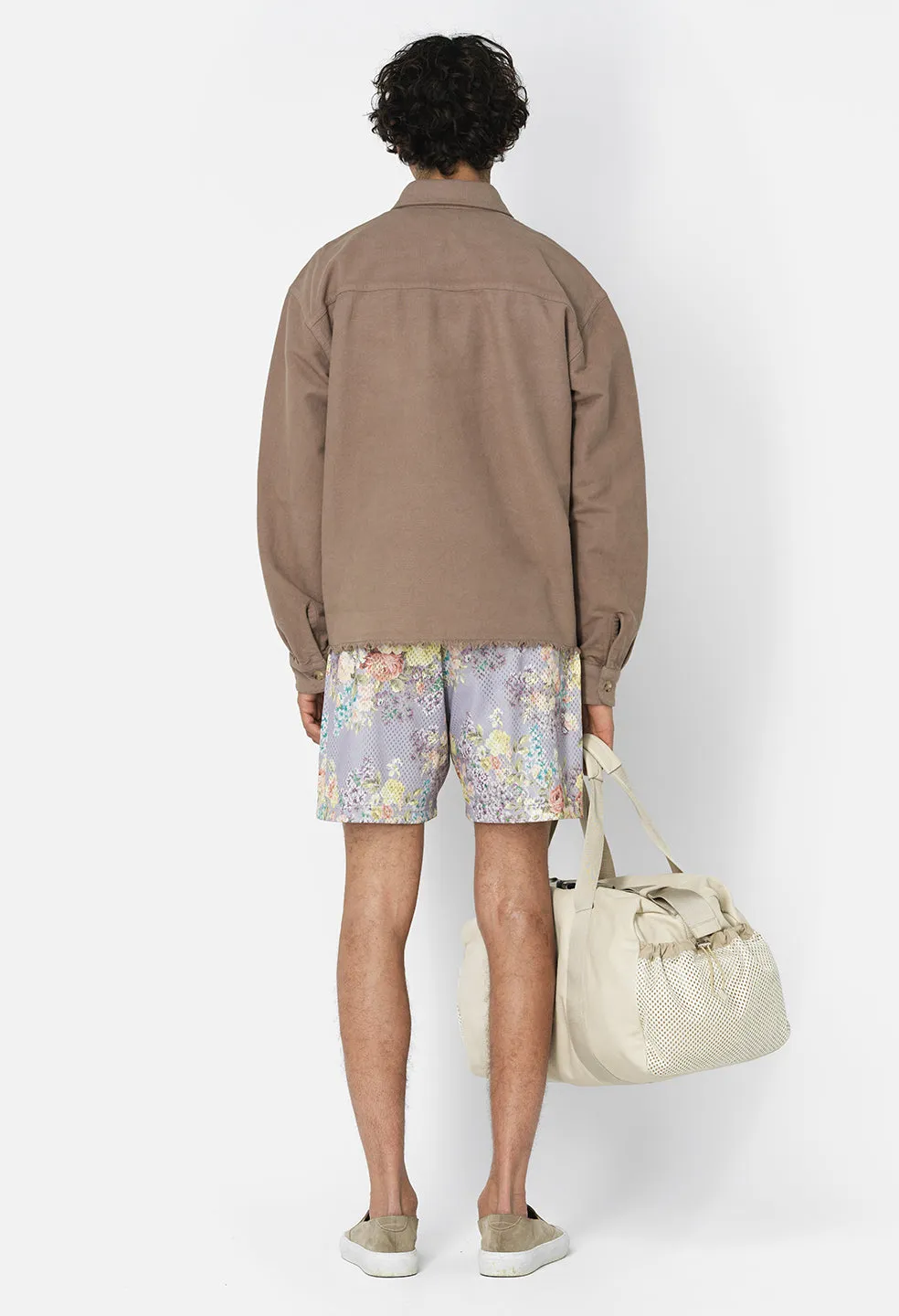 Practice Shorts / Lavender Tuscan Floral