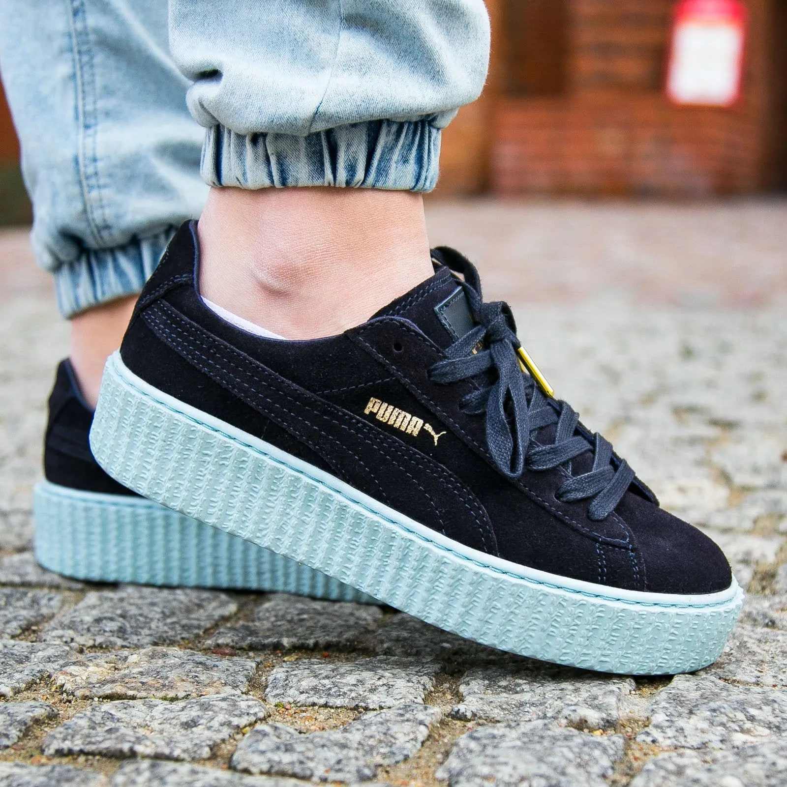 PUMA X RIHANNA SUEDE CREEPER 'PEACOAT-COOL BLUE'