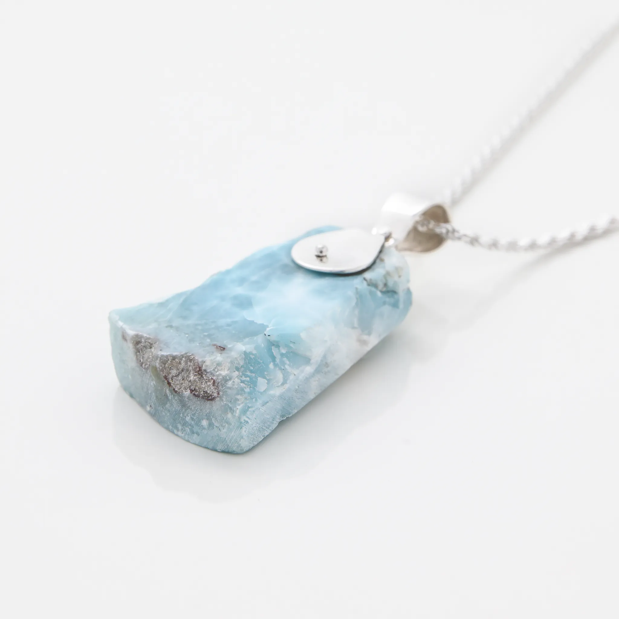 Raw Larimar Pendant Maisy