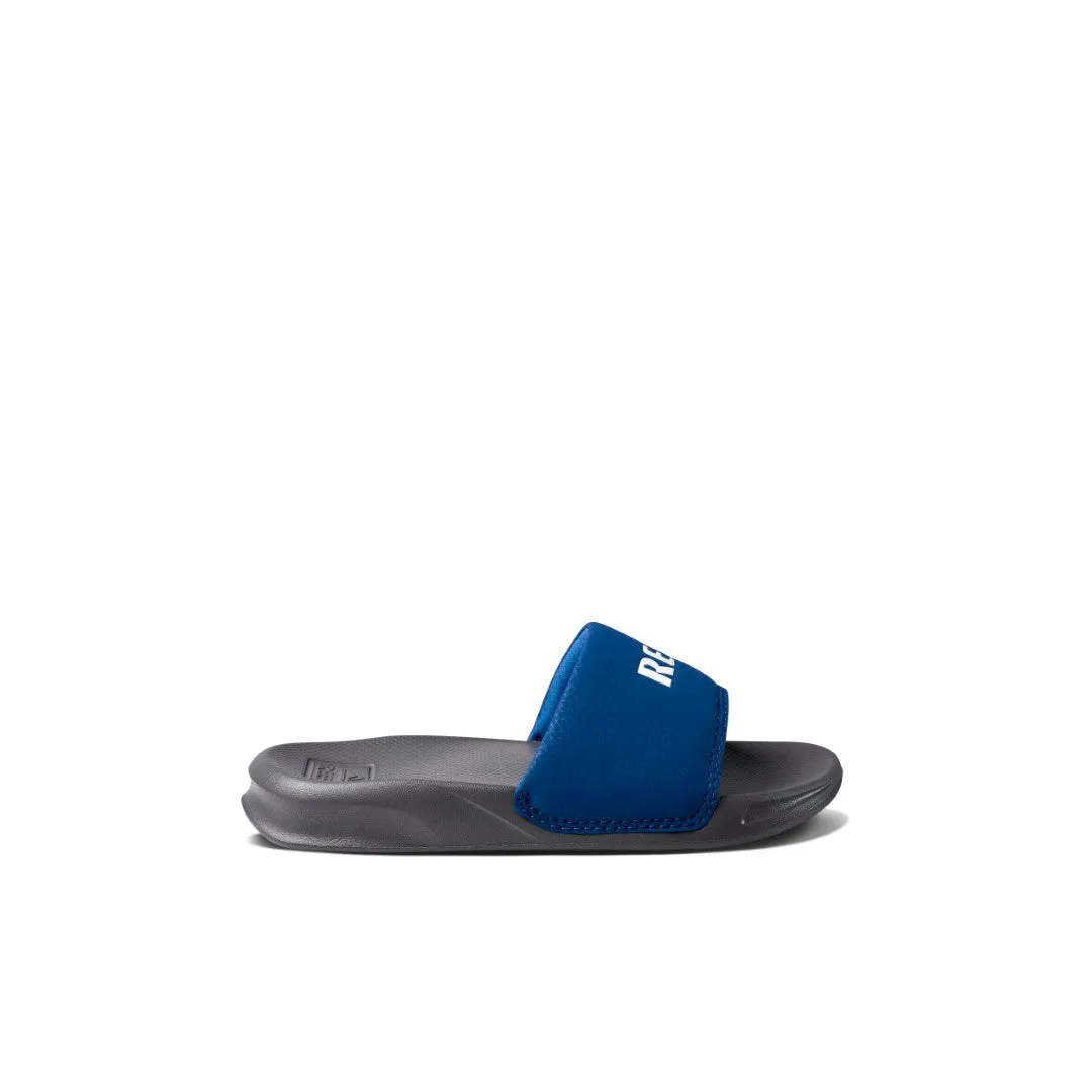 Reef Kids One Slide Grey Blue   