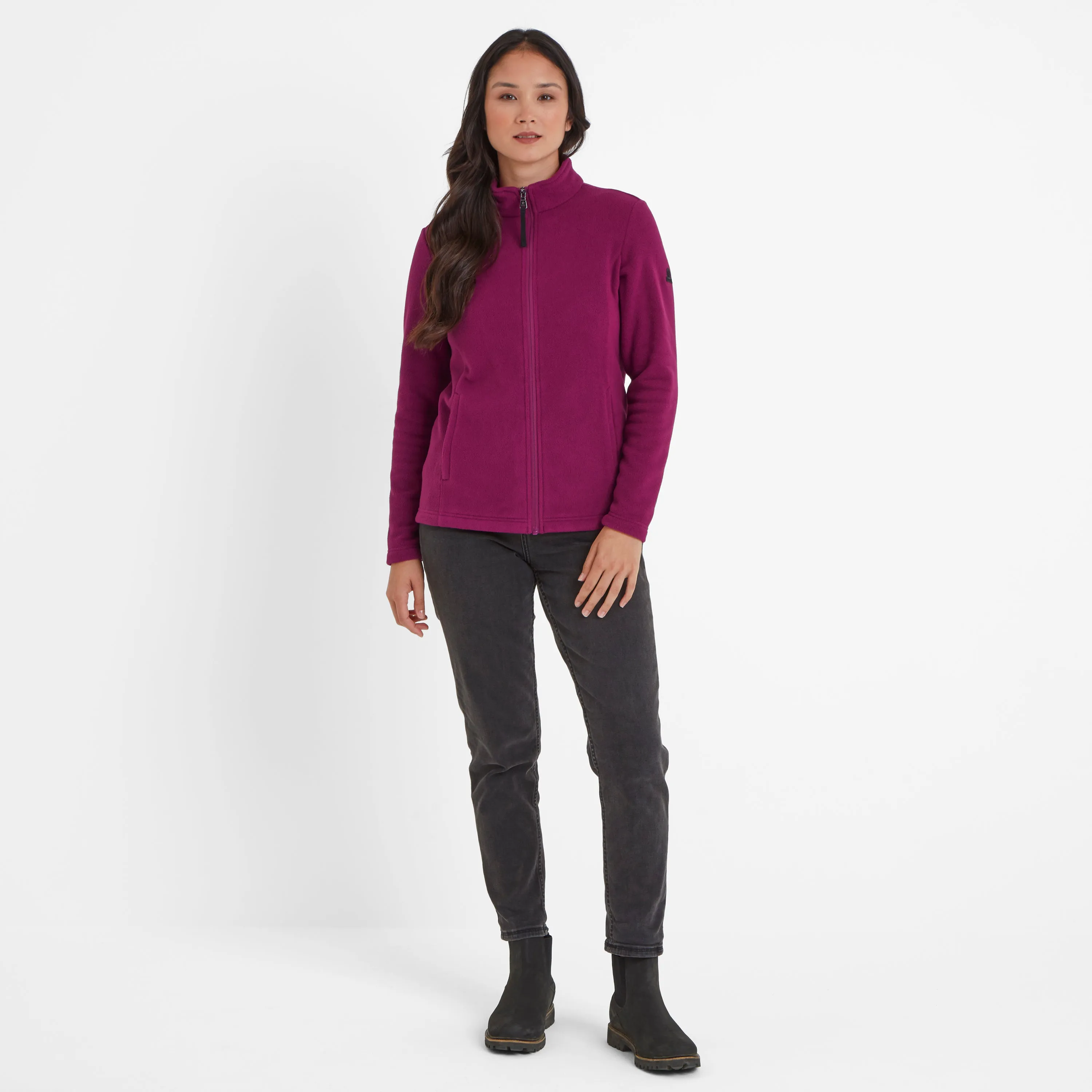 Revive Womens Fleece Jacket - Purple Berry