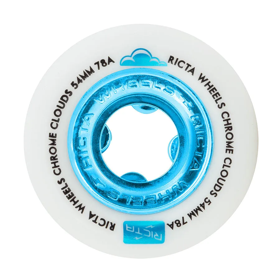 Ricta Wheels Chrome Clouds 78A Blue 54mm