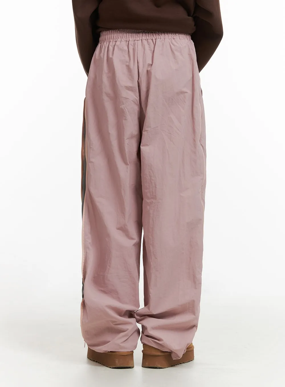 Side Zipper Detail Cargo Straight Leg Pants CJ412