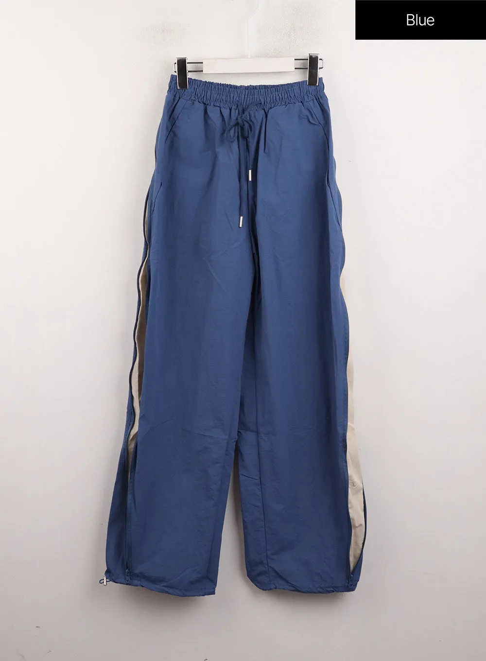 Side Zipper Detail Cargo Straight Leg Pants CJ412