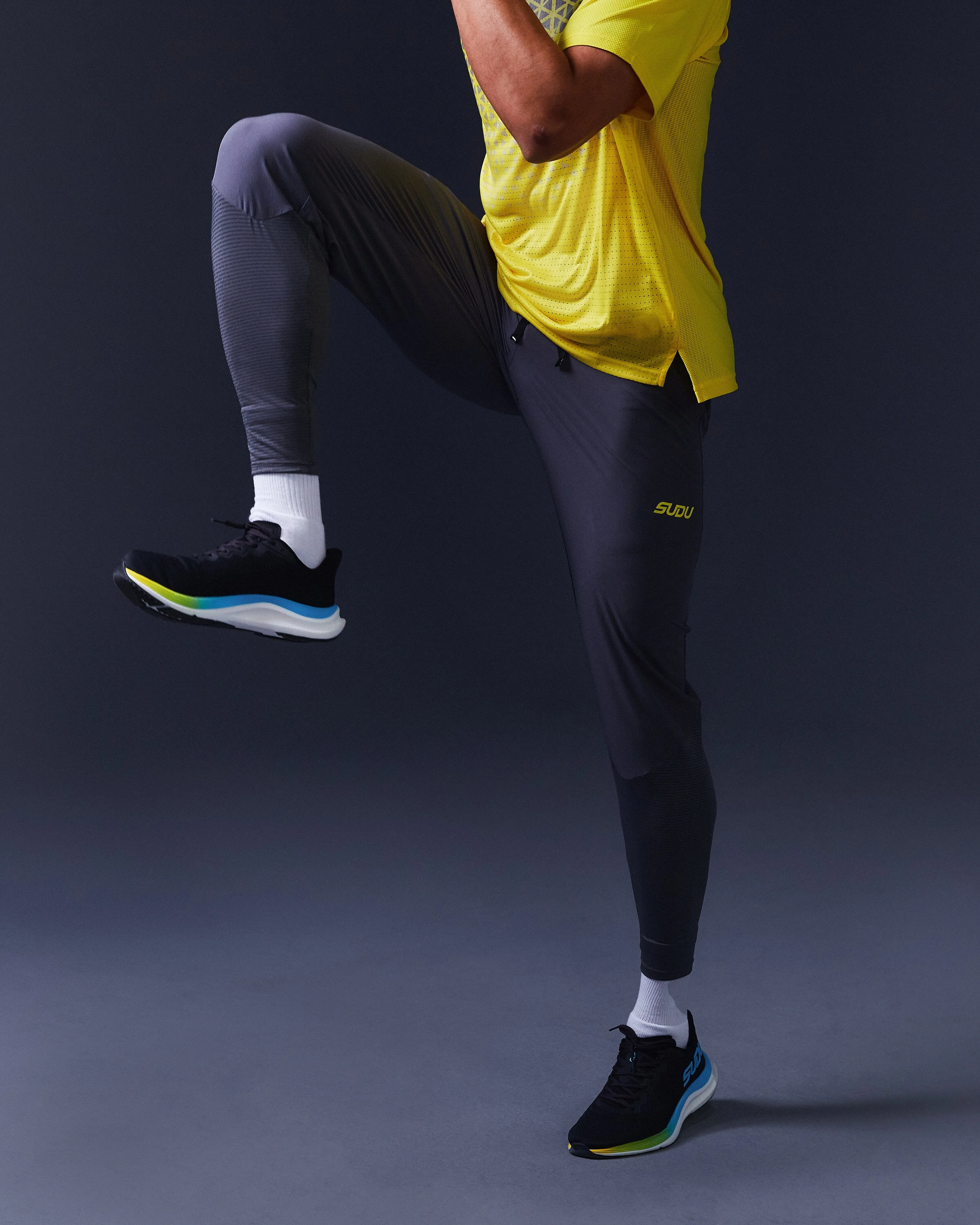 SRP 01 Run Pants - Grey/Yellow